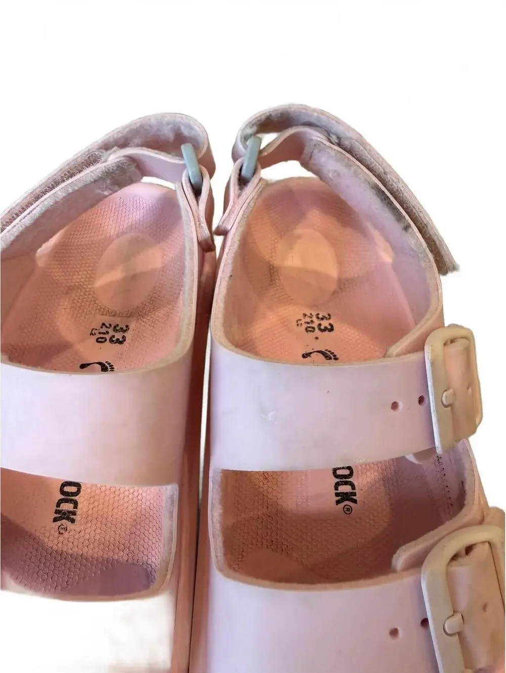 Birkenstock Mogami Girls Sandals Pink Size EU 33 / US 2-2.5 Adjustable Strap - Picture 5 of 6